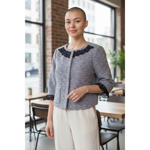 Christian Siriano Womens Large Suit Blazer - Picture 2 of 12